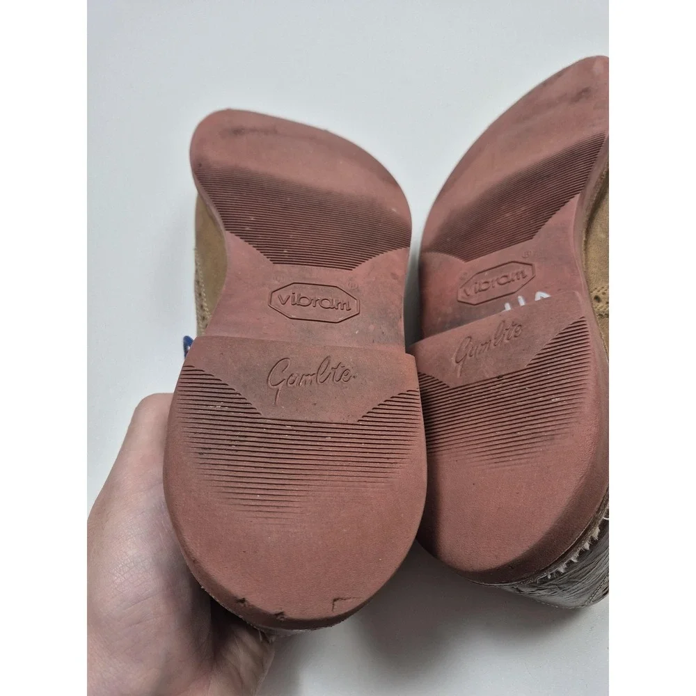 Allen Edmonds Buckstrand Shoes Mens Size 10 B Brown Wingtip Oxford Vibram Sole